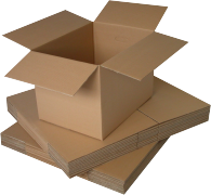 cardboard boxes