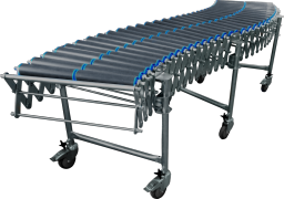 DH - extensible conveyors, plastic rollers