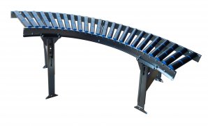 Curved conveyor modules