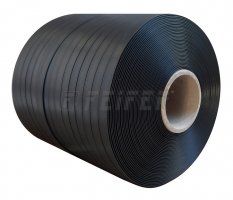 PP strap 10 x 0,35 mm, 60/160 - 900 m, 1010 N, black