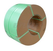 PP strap 6 x 0,55 mm, 200/190 - 5500 m, 750 N, green PP strap 6 x 0,55 mm, 200/190 - 5500 m, 750 N, green