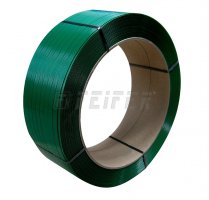 PET strap 12 x 0,60 mm, 406/145 - 2500 m, 2600 N, green