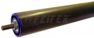 Plastic roller type 3, diam. 50, axis 10 mm/outer M10, l=1000 mm, 8 kg