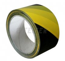 50 mm x 66 m - self adhesive tape, yellow-black