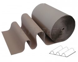 Grooved cardboard - width 1050 mm, winding 130 m