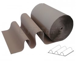 Grooved cardboard - width 1200 mm, winding 100 m