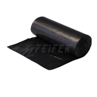 Garbage bag HDPE, 500 x 600 mm, black, 50pcs/roll - without overbag