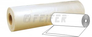 350 x 0,050 mm - PE foil, half-tube, recyclate