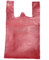 Bag HDPE, red, 11 my, 350x300 mm