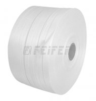 PES 16 polyester cord straps (standard bonded), 850 m/coil, HM glued, white