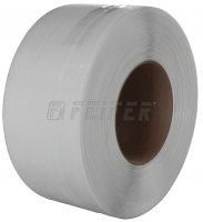 PP strap 15 x 0,65 mm, 200/190 - 2000 m, 2200N, white