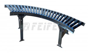 DR500 conveyor - plastic rollers, curved module 90°, R=800 mm, A=80 mm